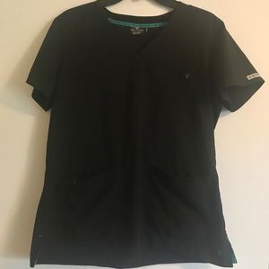 Black Med Couture Scrub Set